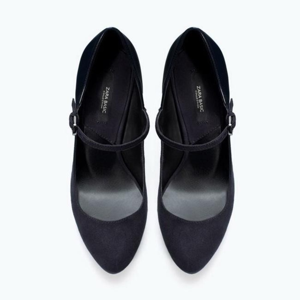 •HP• Zara Navy Stiletto Heels - Picture 9 of 10